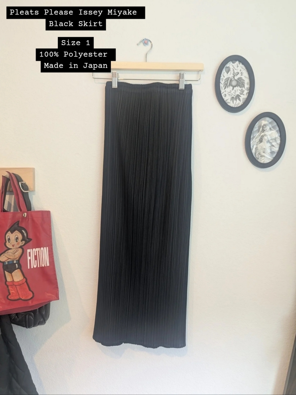 Pleats Please Issey Miyake Black Skirt